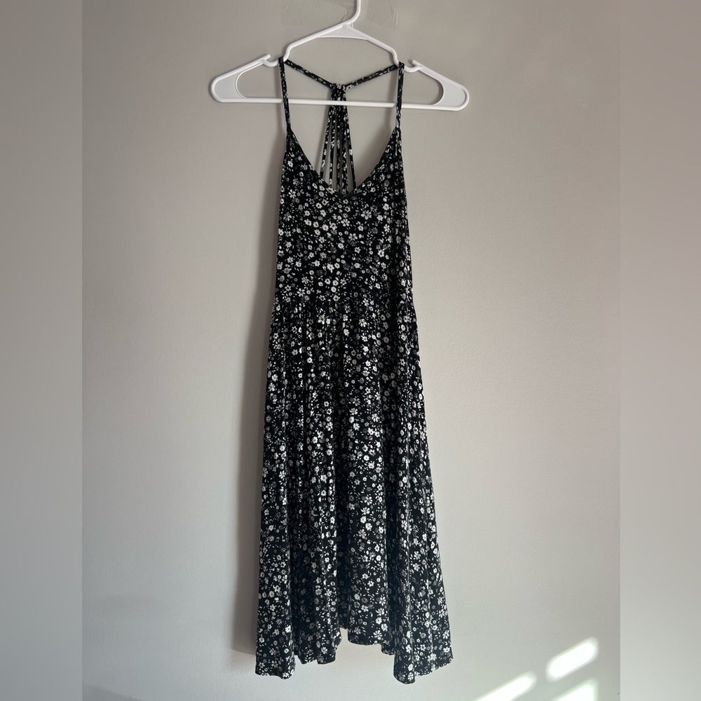 Kohl’s Black Floral Skater Dress